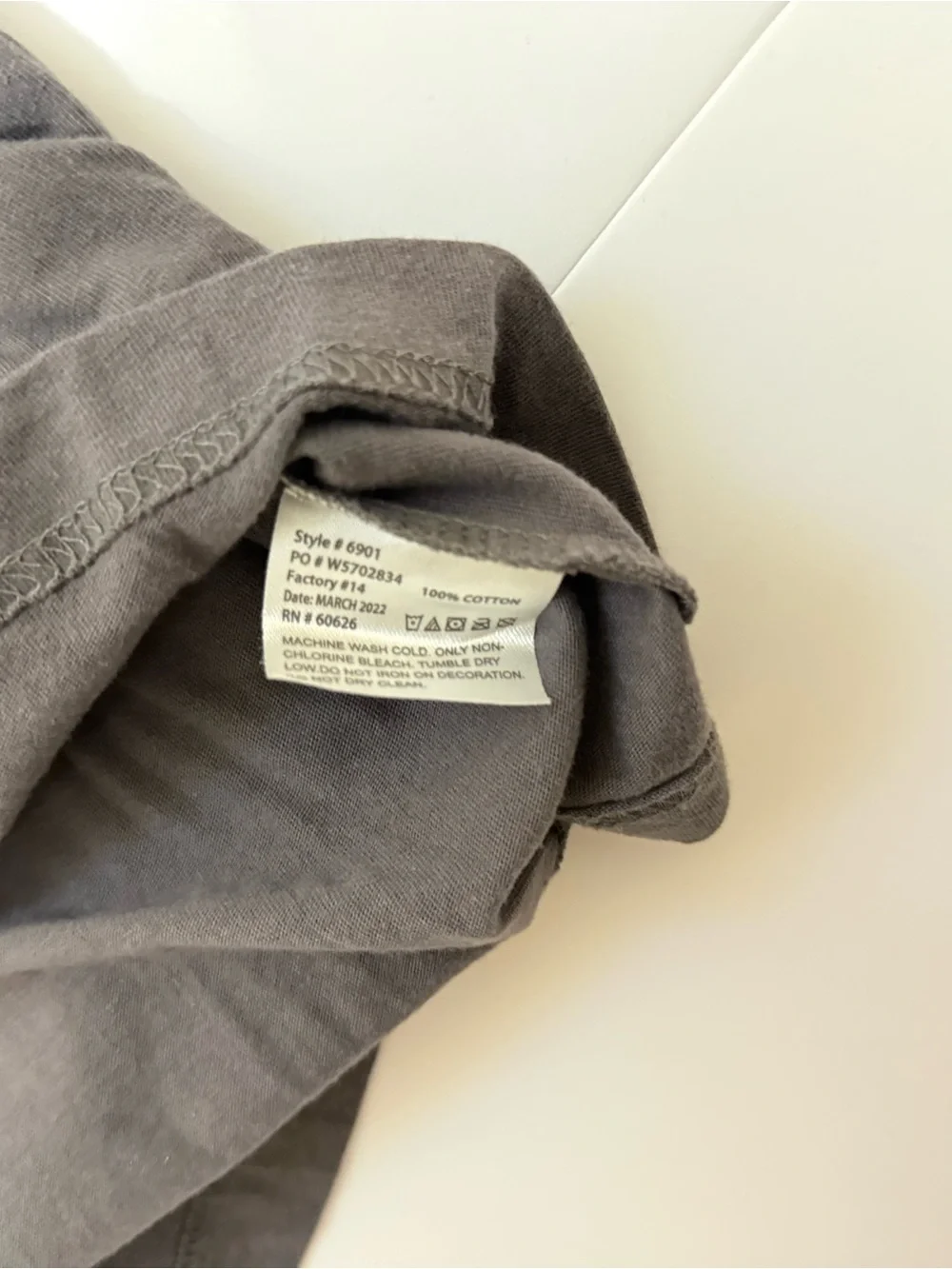 Harley-Davidson Gray Short-Sleeve Tee with Circular Factory Custom‎ Logo
